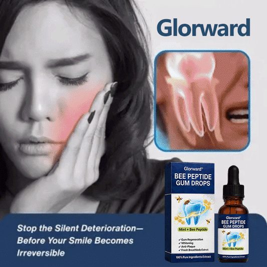 Glorward Dental treatment drops and a regular mouthwash
