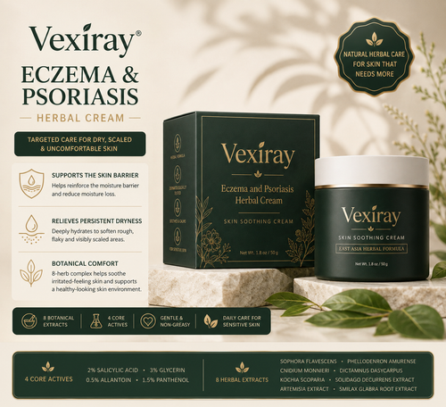 Vexiray Skin Soothing Cream for Eczema & Psoriasis-Prone Skin