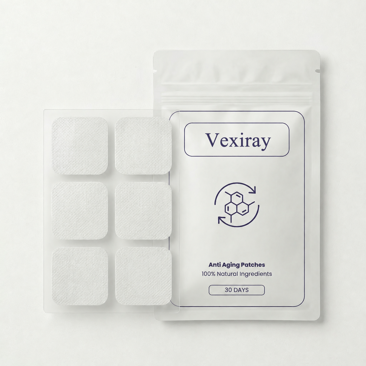 Vexiray™ Daily Matrix Patch — 14-Nutrient Matrix Formula· Up to 8-Hour Daily Wear