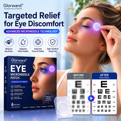 Glorward™ Transdermal Vision-Repair Eye Microneedle Patch(Suitable for presbyopia, dry eye syndrome, glaucoma, and cataracts)
